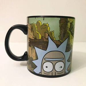 Rick And Morty  Coffee Mug Just Funky Alien Spaceship